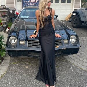 Elegant Black Evening Gown